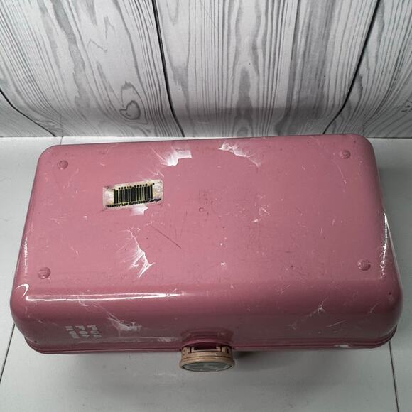 Caboodles On-The-Go-Girl Makeup Case Retro Marble Pink with Mirror - Picture 7 of 9